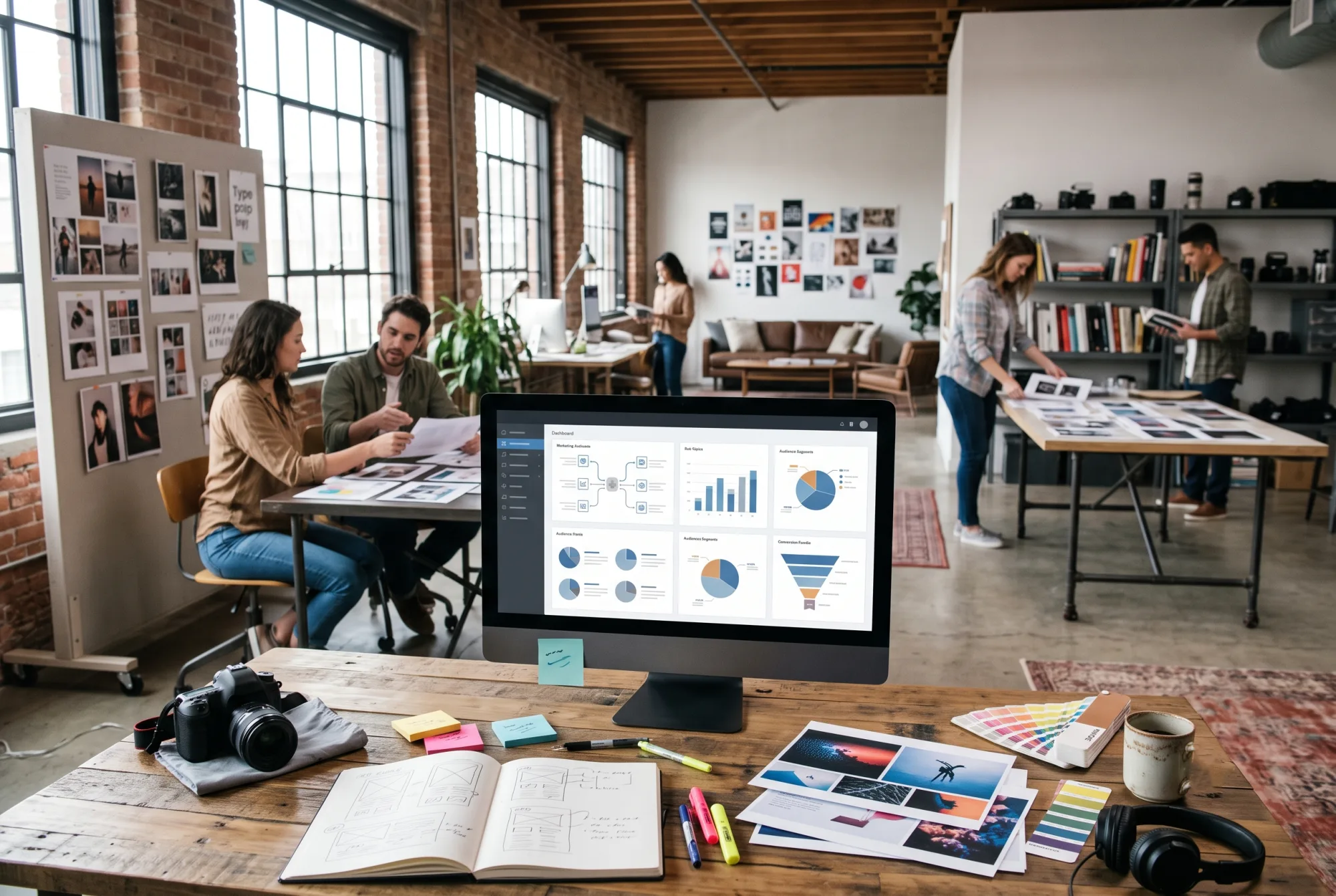 Campaign attribution dashboard with audience segments